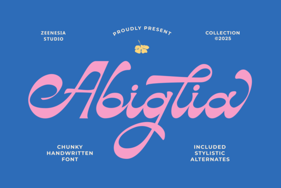 Abiglia: A Hand-Drawn Script Typeface for Editorial Design