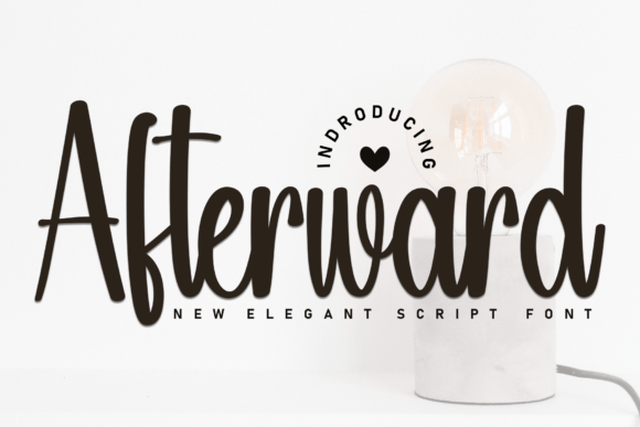 Afterward: The Script Font That Elevates Your Brand Identity