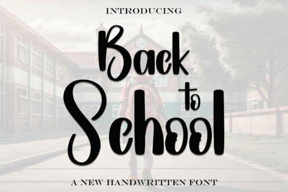 Backtoschool: A Playful Typeface for Modern Web Design