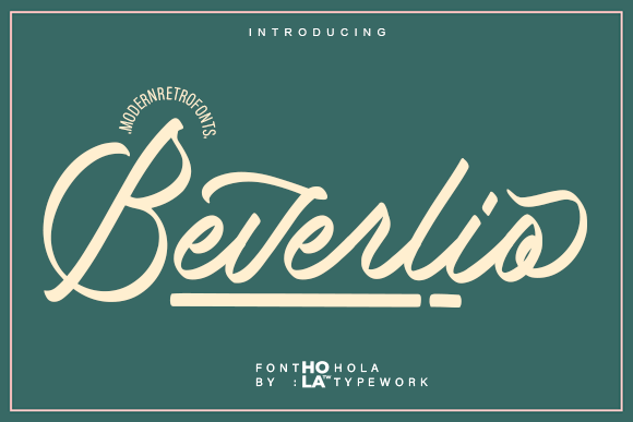Beverlio: The Retro-Modern Typeface That Elevates Your Brand Identity