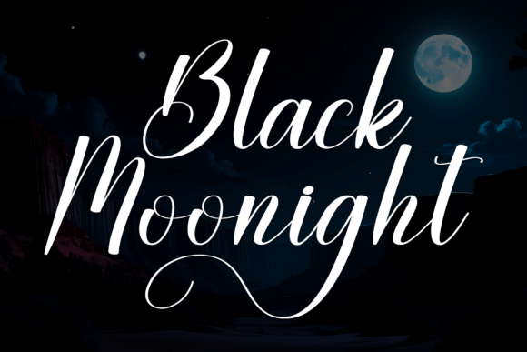 Black Moonight: A Sweet Display Typeface for Editorial Design