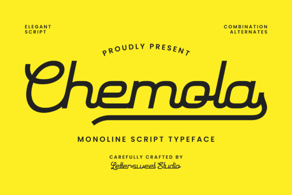 Chemola: The Smooth Script Typeface for Modern Web Design