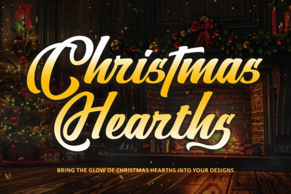 Christmas Hearths: The Perfect Script Typeface for Holiday Creations