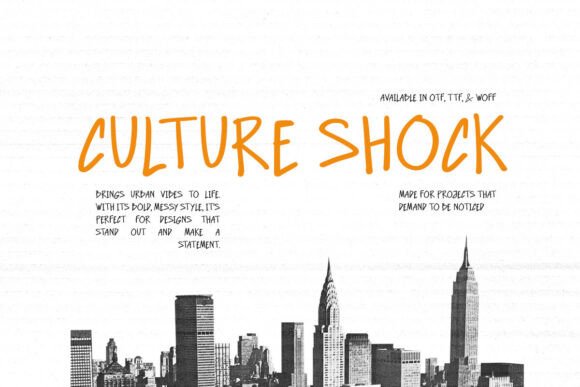 Culture Shock: A Handwritten Typeface for Authentic Editorial Design