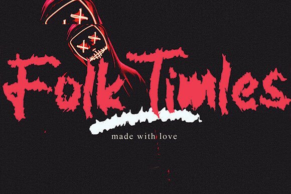 Folk Timles: A Gritty Display Typeface for Bold Editorial Design