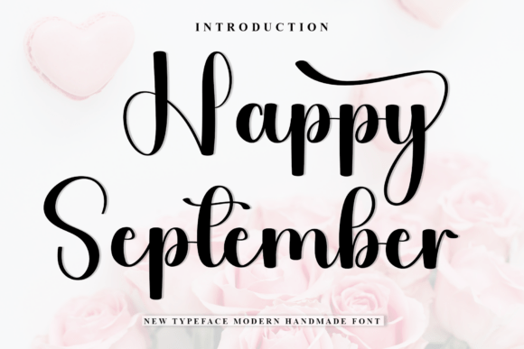 Happy September: The Perfect Script Font for Editorial Design