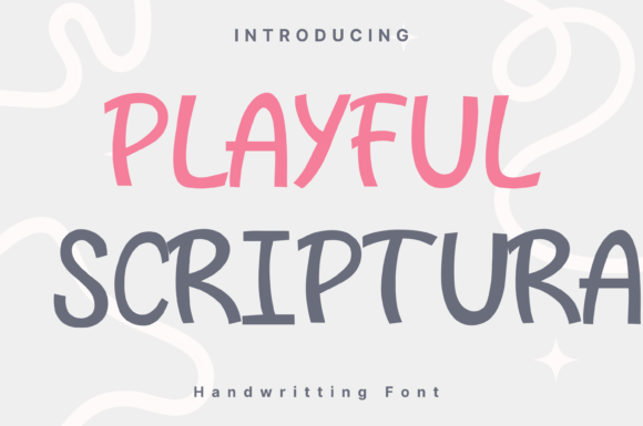 Playful Scriptura Style: A Creative Font for Engaging Editorial Design