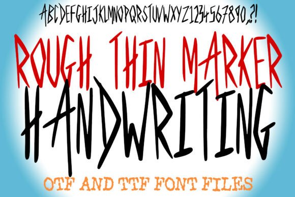 Rough Thin Marker: The Handmade Font for Authentic Brand Identity