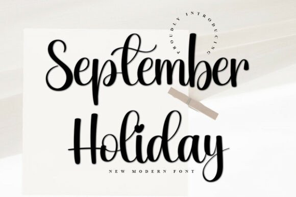 September Holiday: The Perfect Typeface for Handmade Shop Branding
