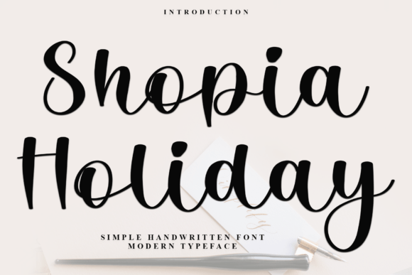 Shopia Holiday: A Festive Typeface for Real Brand Projects