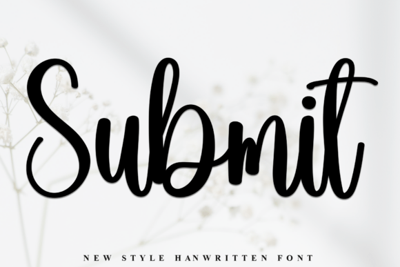 Submit: A Stylish Script Typeface for Modern Web Design