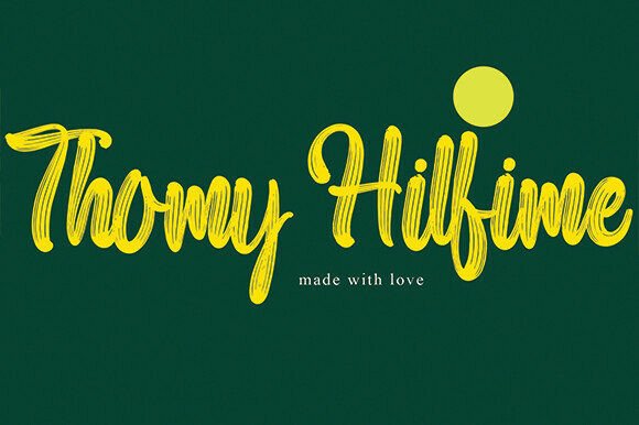 Thomy Hilfime: The Script Typeface for Authentic Small Business Branding