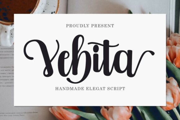 Vebita Typeface: A Romantic Script for Digital Branding