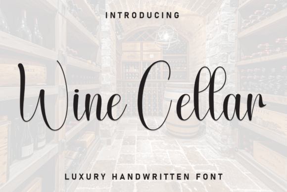 Wine Cellar: A Premium Script Font for Campaign Visuals